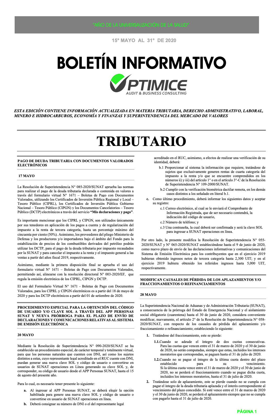 Boletin-SegundaQuincenaMayo-Optimice